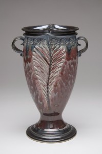 Red Trophy Vase     